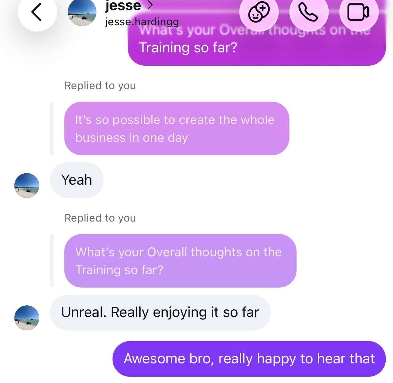 Student win - built the whole business in one day